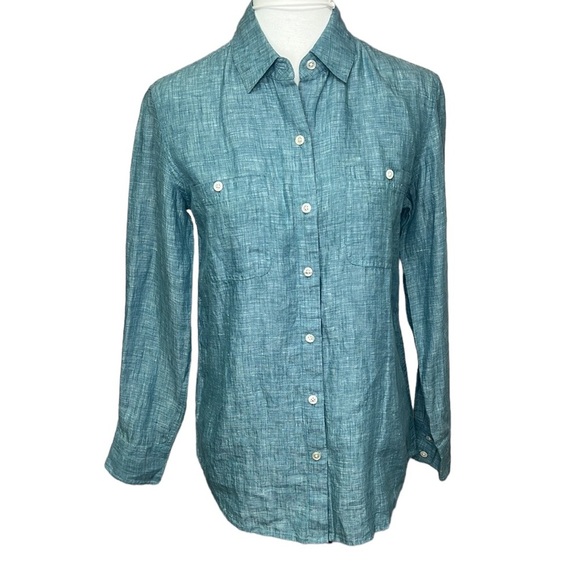 Tommy Bahama Moon Rise Linen Blouse - Picture 1 of 6